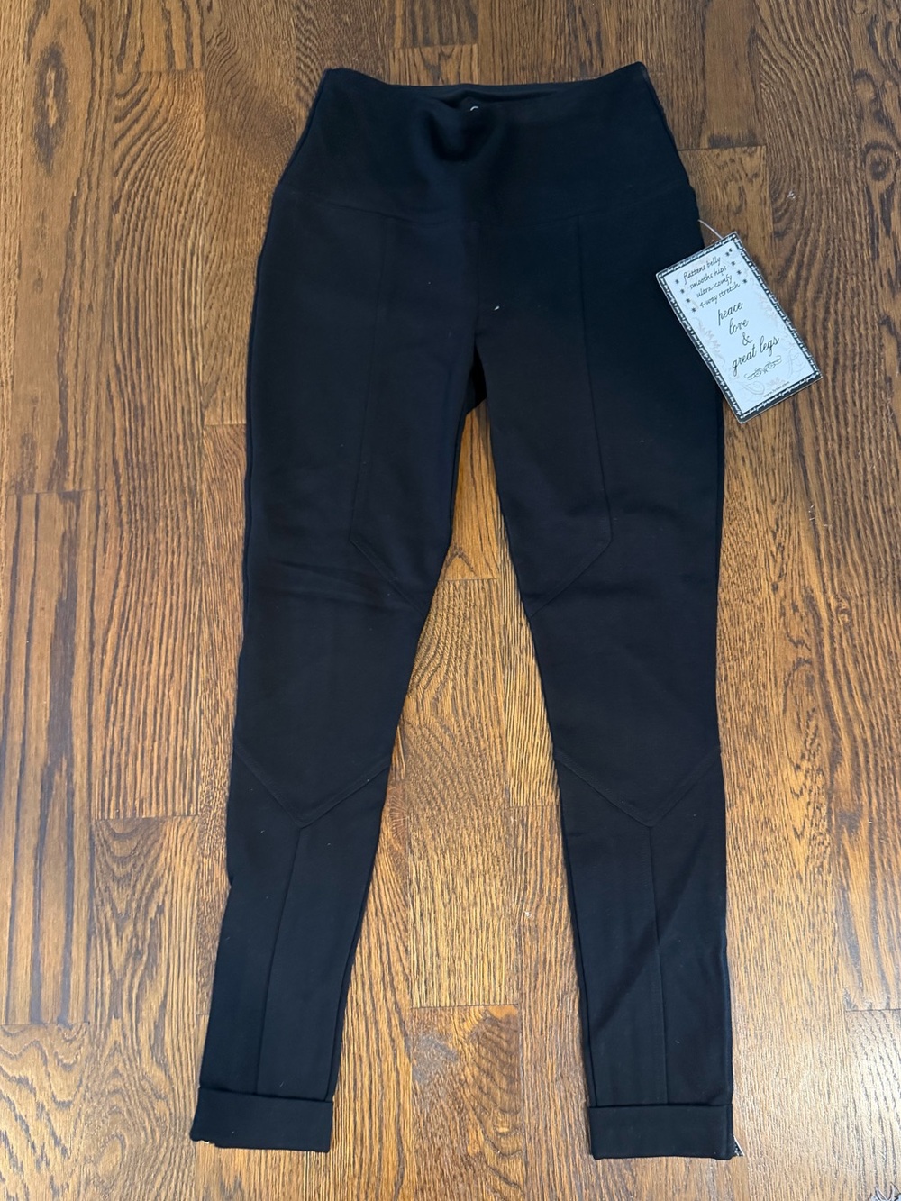 Lysse Black Leggings with side zipper